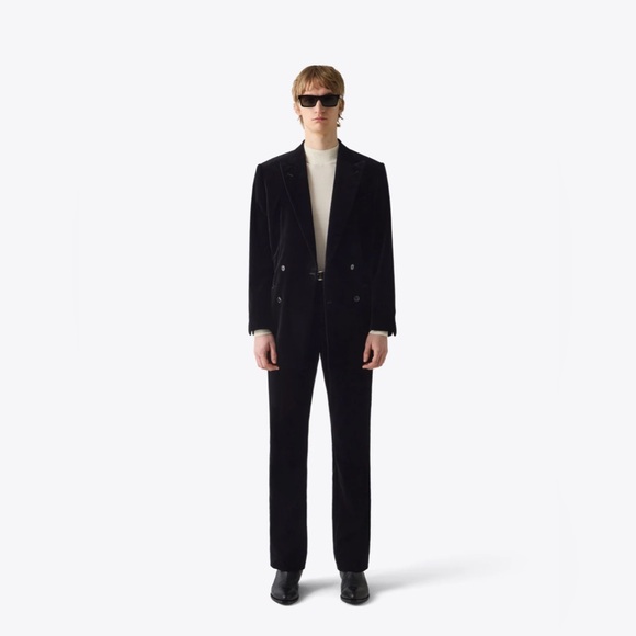 BLK DNM BLAZER 77 BLACK VELVET. $1790. Size EU 50 USA 40